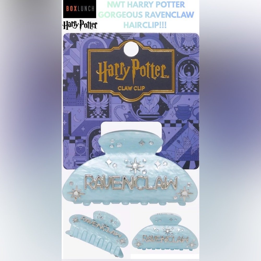 NWT BOXLUNCH EXQUISITE HARRY POTTER RAVENCLAW HAIRCLIP! FREE BUNDLED W/ HP ITEM!